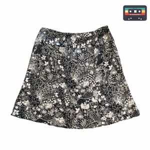 Notations Skirt Womens 100% Rayon Size XL Blk/Wh